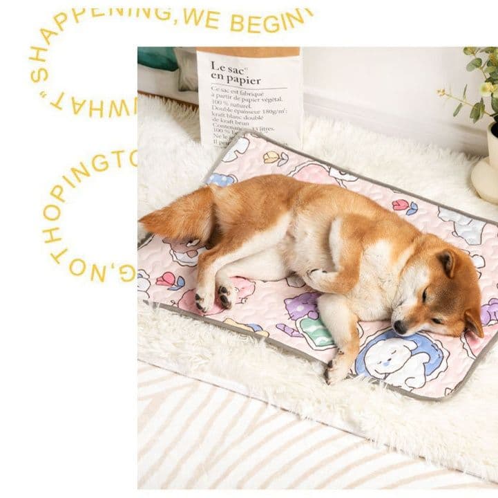 ペットマット 犬用 可愛い動物柄ふんわりマット
