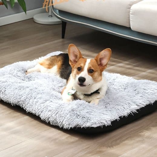 ペットマット 犬用 ふわふわ長毛無圧迫休息マット