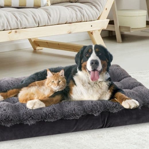 ペットマット 犬猫兼用 ふわふわ雲形縁取り寝床マット