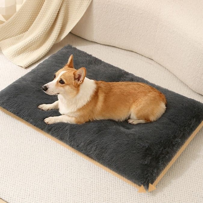 ペットマット 犬猫兼用 ふわふわ長毛仕上げ快適休息ペットマット