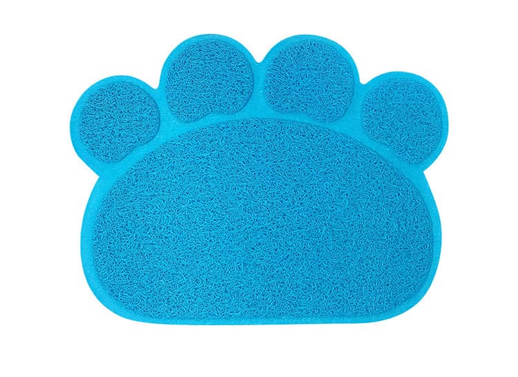 ペットマット 猫用 肉球型トラップ猫砂マット