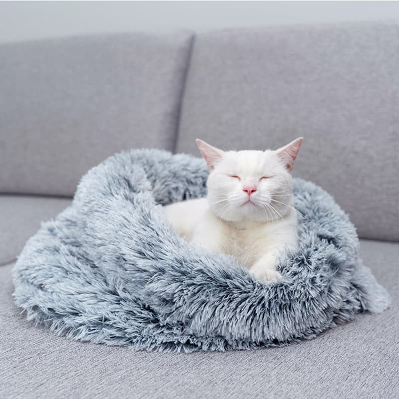ペットマット 猫用 もこもこハウス睡眠マット