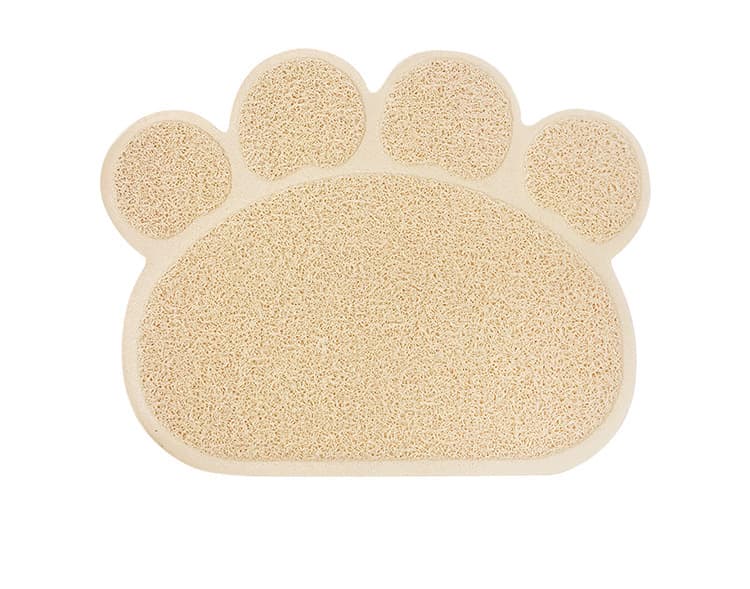 ペットマット 猫用 肉球型トラップ猫砂マット