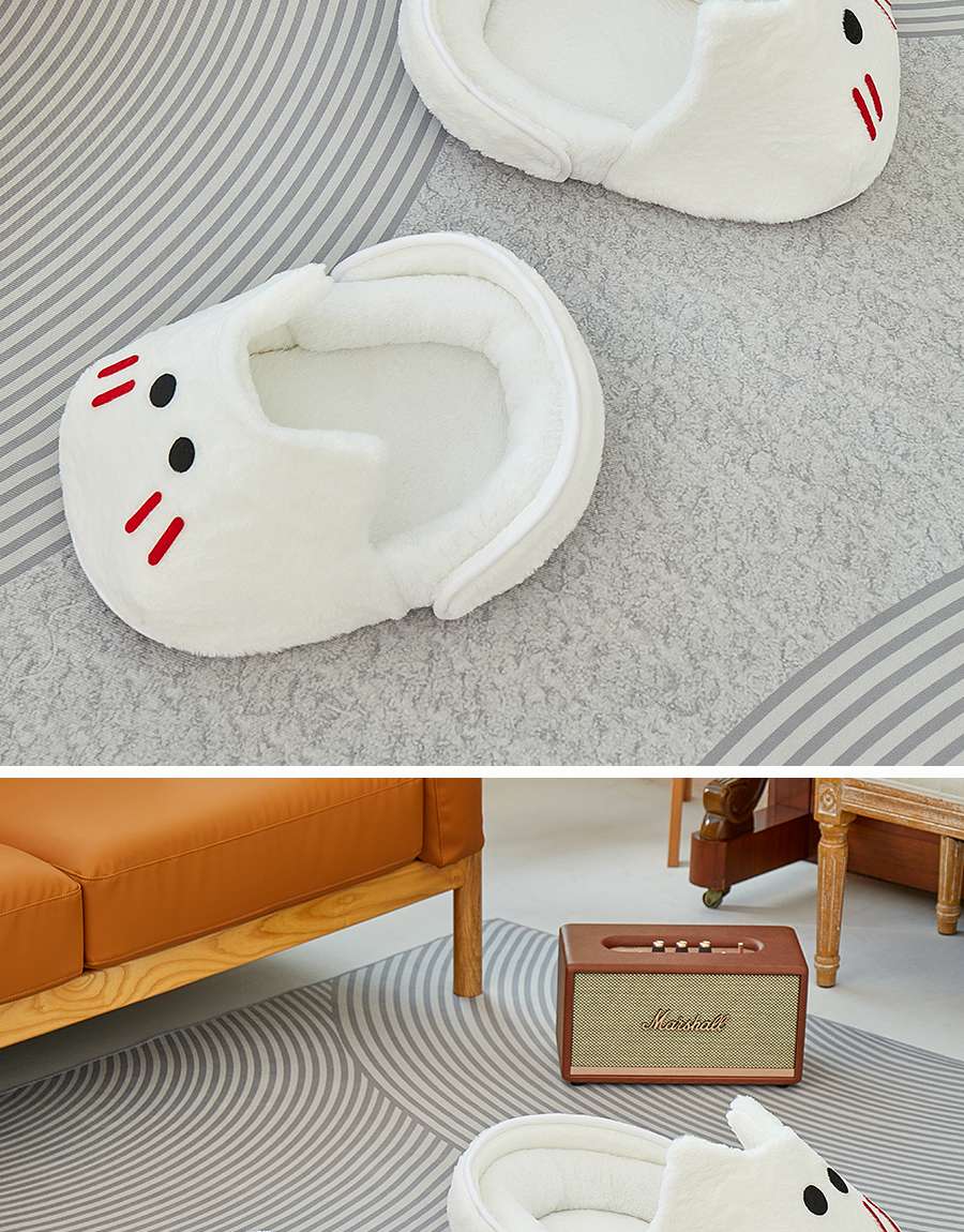 ペットマット 猫用 もこもこ猫足ベッド