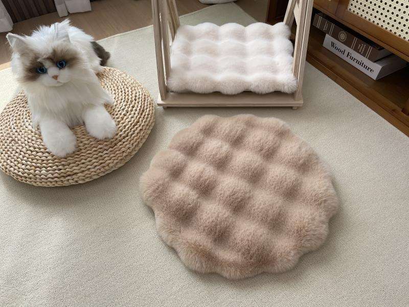 ペットマット 猫用 もこもこ雲型マット