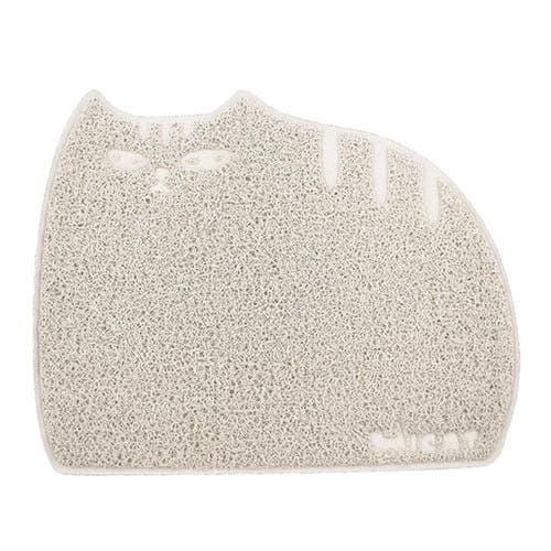 ペットマット 猫用 ねこ型おしゃれ砂取りマット