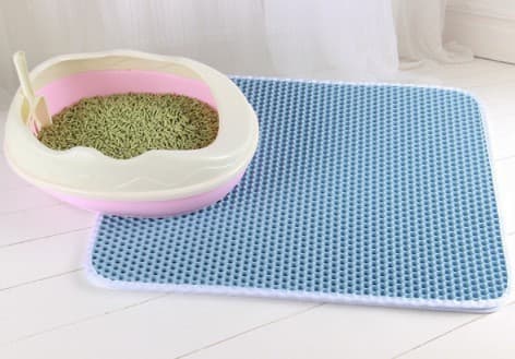 ペットマット 猫用 二重構造 飛び散り防止 トイレマット