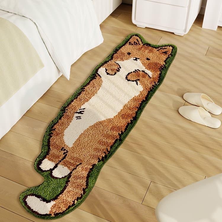 ペットマット 猫用 おすまし横寝キャット玄関マット
