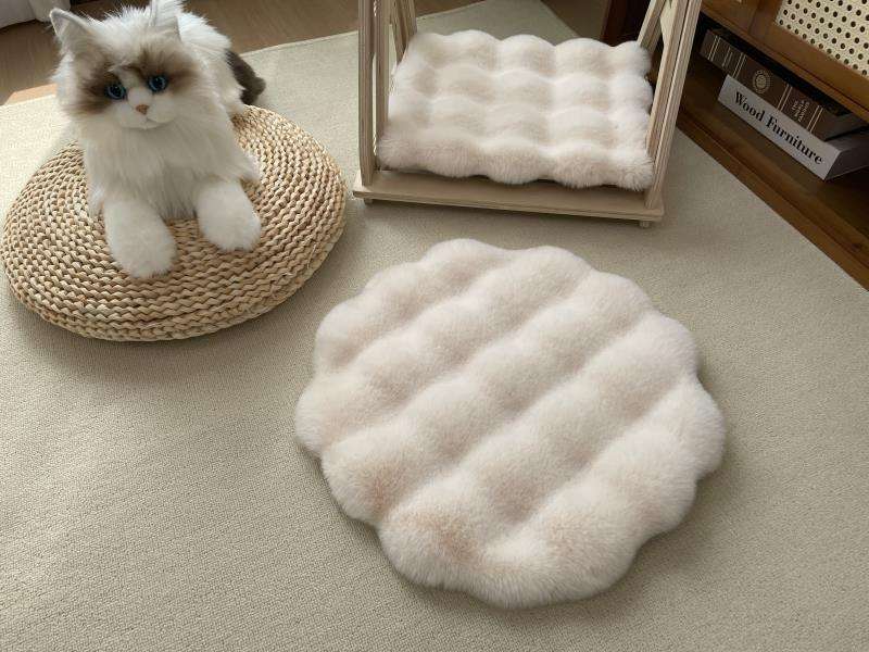 ペットマット 猫用 もこもこ雲型マット