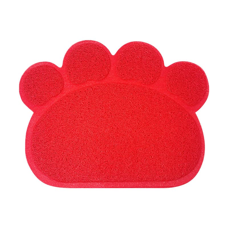 ペットマット 猫用 肉球型トラップ猫砂マット