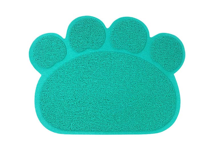 ペットマット 猫用 肉球型トラップ猫砂マット