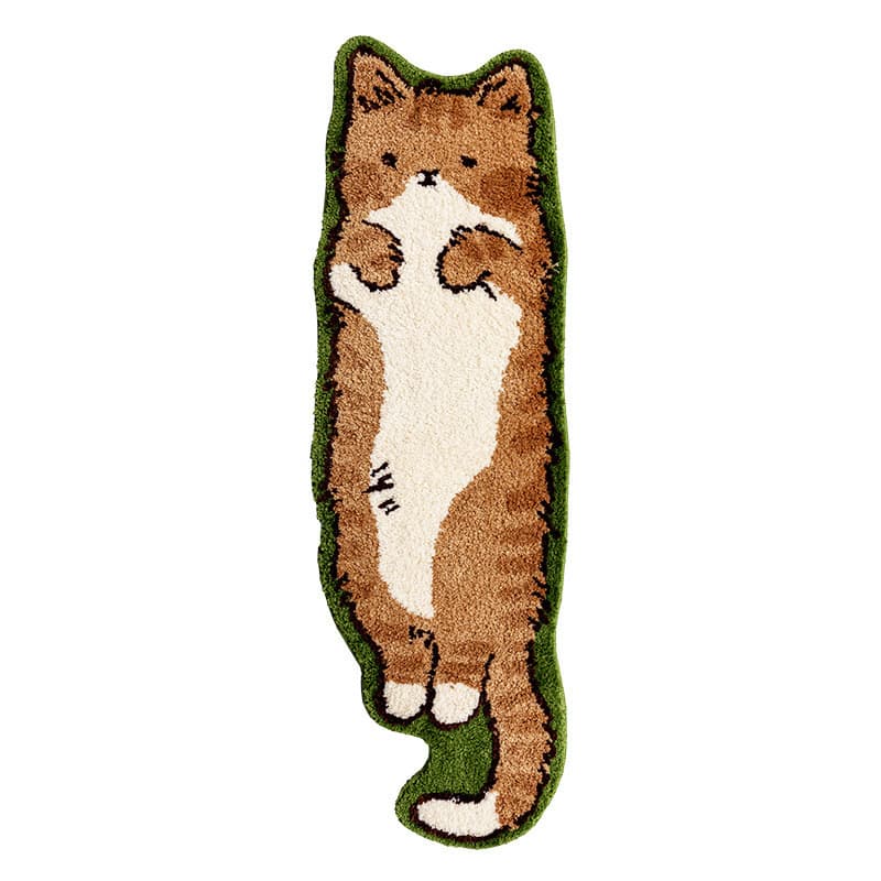 ペットマット 猫用 おすまし横寝キャット玄関マット