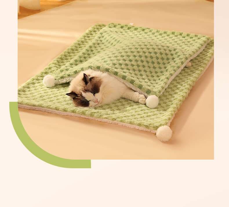 ペットマット 猫用 ふわもこ包みこみマット