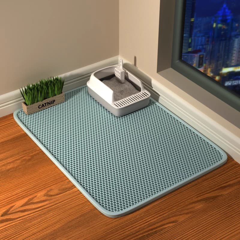 ペットマット 猫用 砂取りネット構造トイレマット