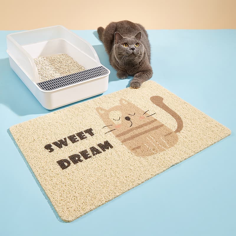 ペットマット 猫用 おしゃれ猫シルエットマット