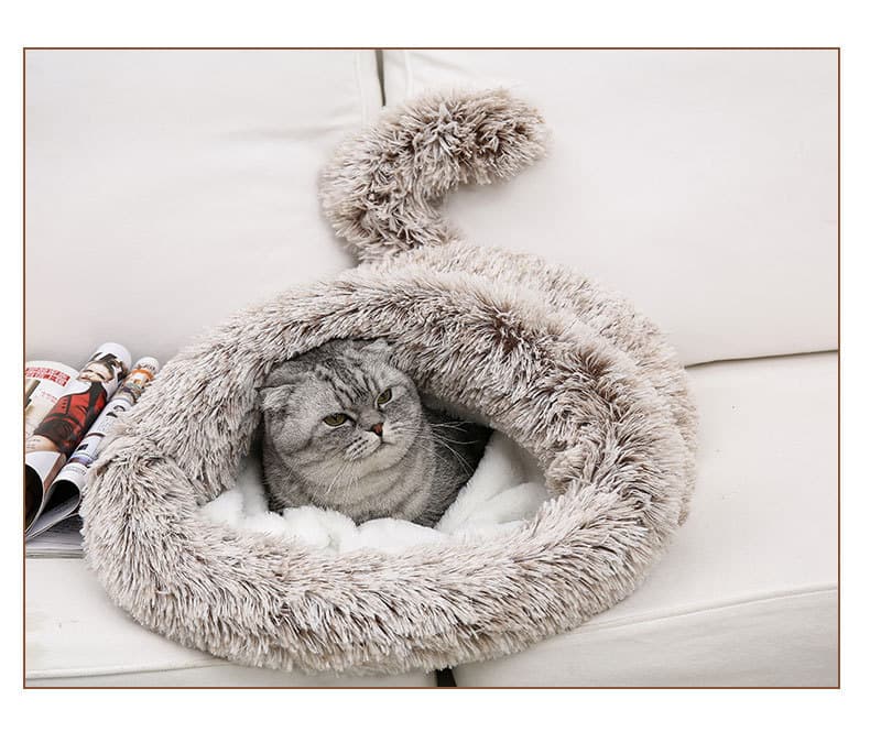 ペットマット 猫用 もこもこハウス睡眠マット
