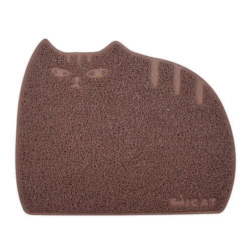 ペットマット 猫用 ねこ型おしゃれ砂取りマット