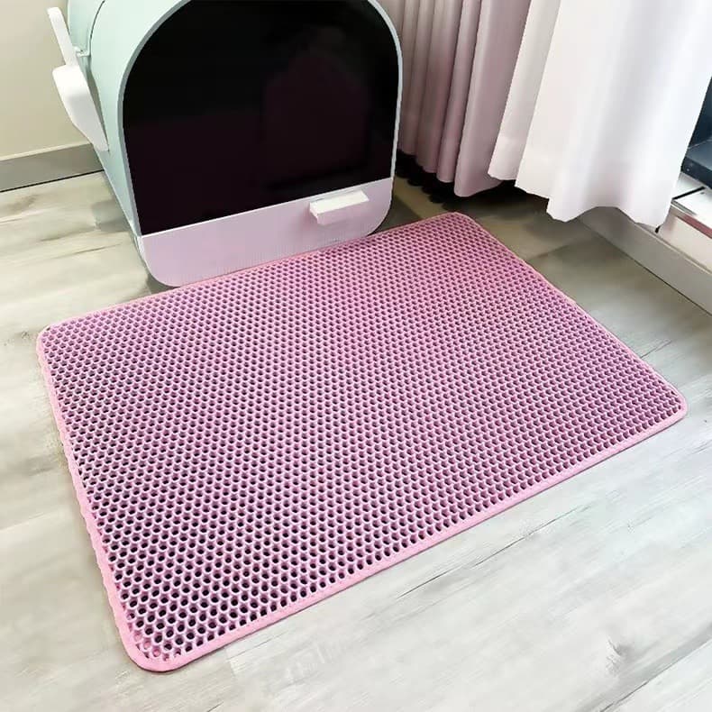 ペットマット 猫用 二重構造 飛び散り防止 トイレマット