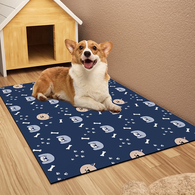 ペットマット うさぎとにんじんの癒しマット