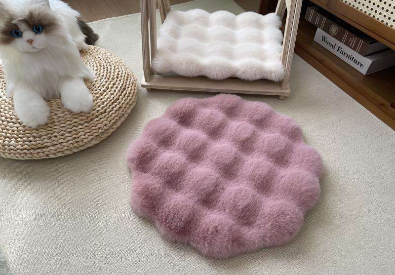 ペットマット 猫用 もこもこ雲型マット