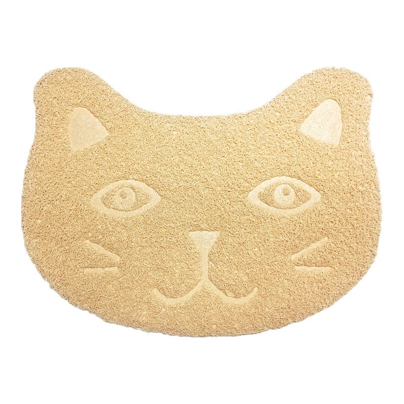 ペットマット 猫用 肉球型トラップ猫砂マット