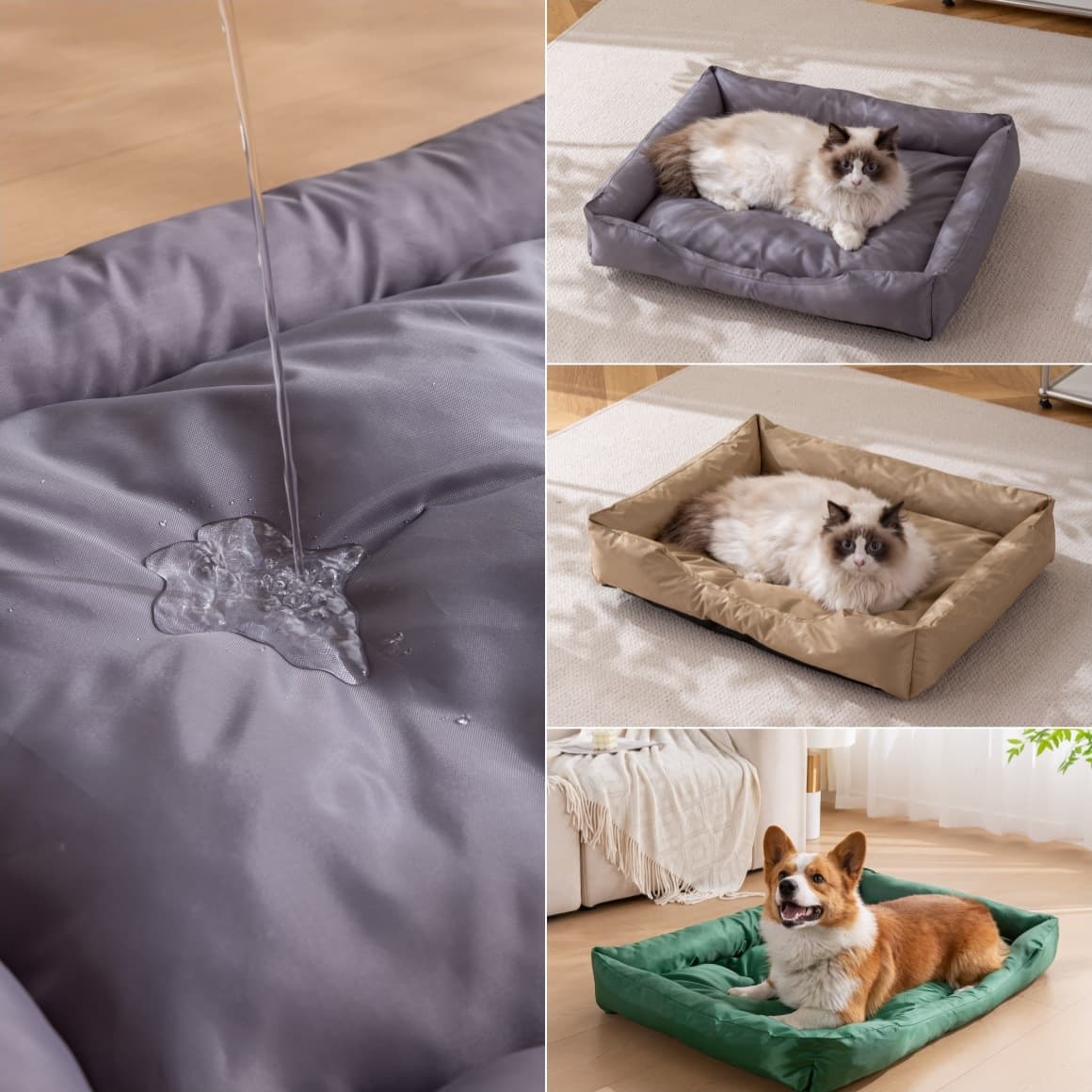 ペットマット 犬猫兼用 防水ひんやりクッションマット