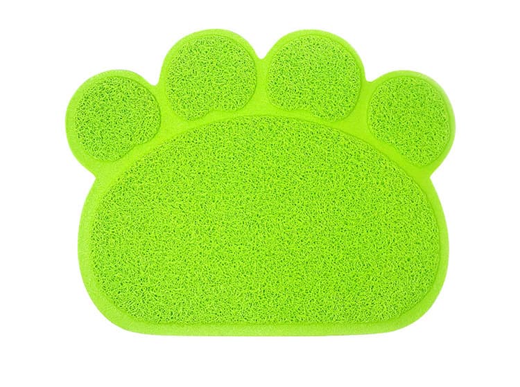 ペットマット 猫用 肉球型トラップ猫砂マット