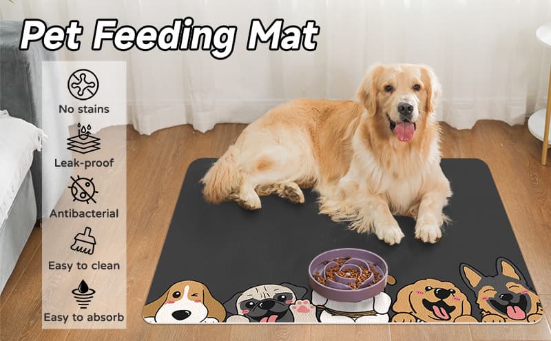 ペットマット 犬猫兼用 かわいい仲間たち 食事マット