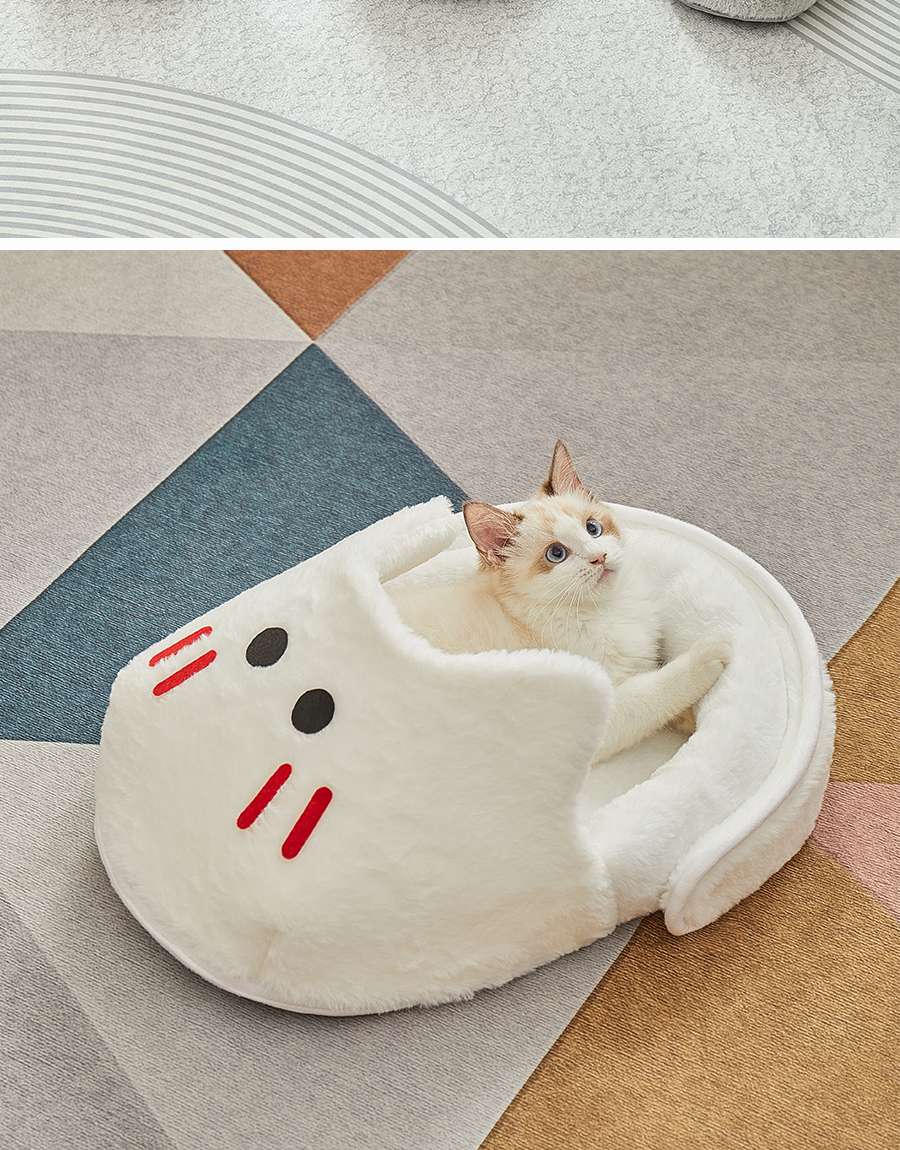 ペットマット 猫用 もこもこ猫足ベッド