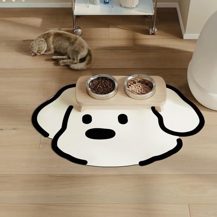 ペットマット 犬猫兼用 わんちゃんスマイルフードマット