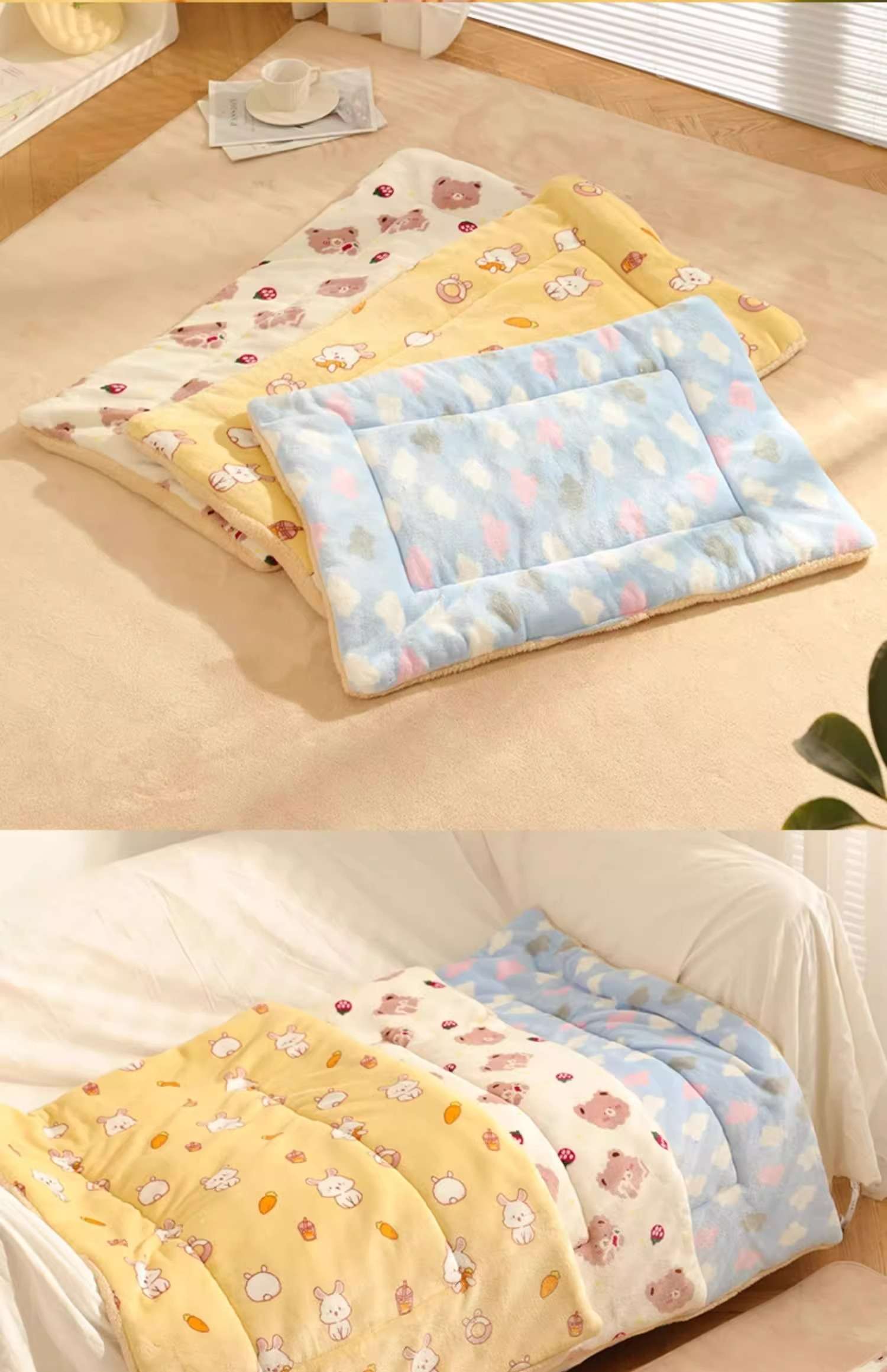 ペットマット 猫用 ふかふか安眠マット