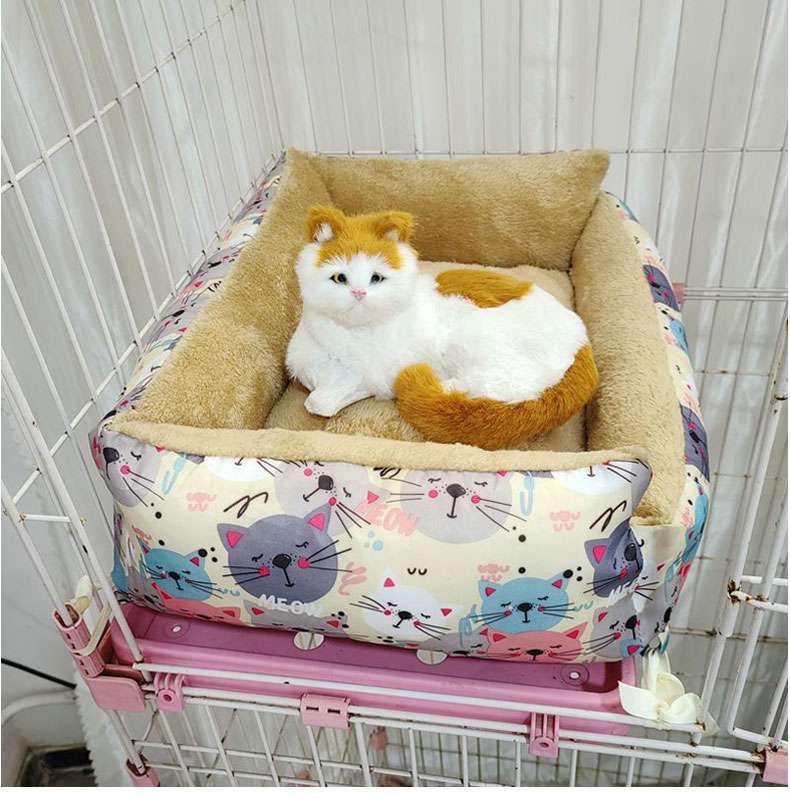 ペットマット 猫用 ふかふか取り外し可能マット