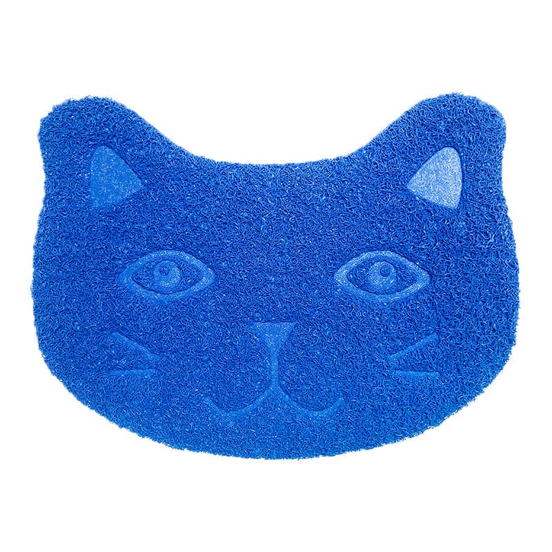 ペットマット 猫用 肉球型トラップ猫砂マット